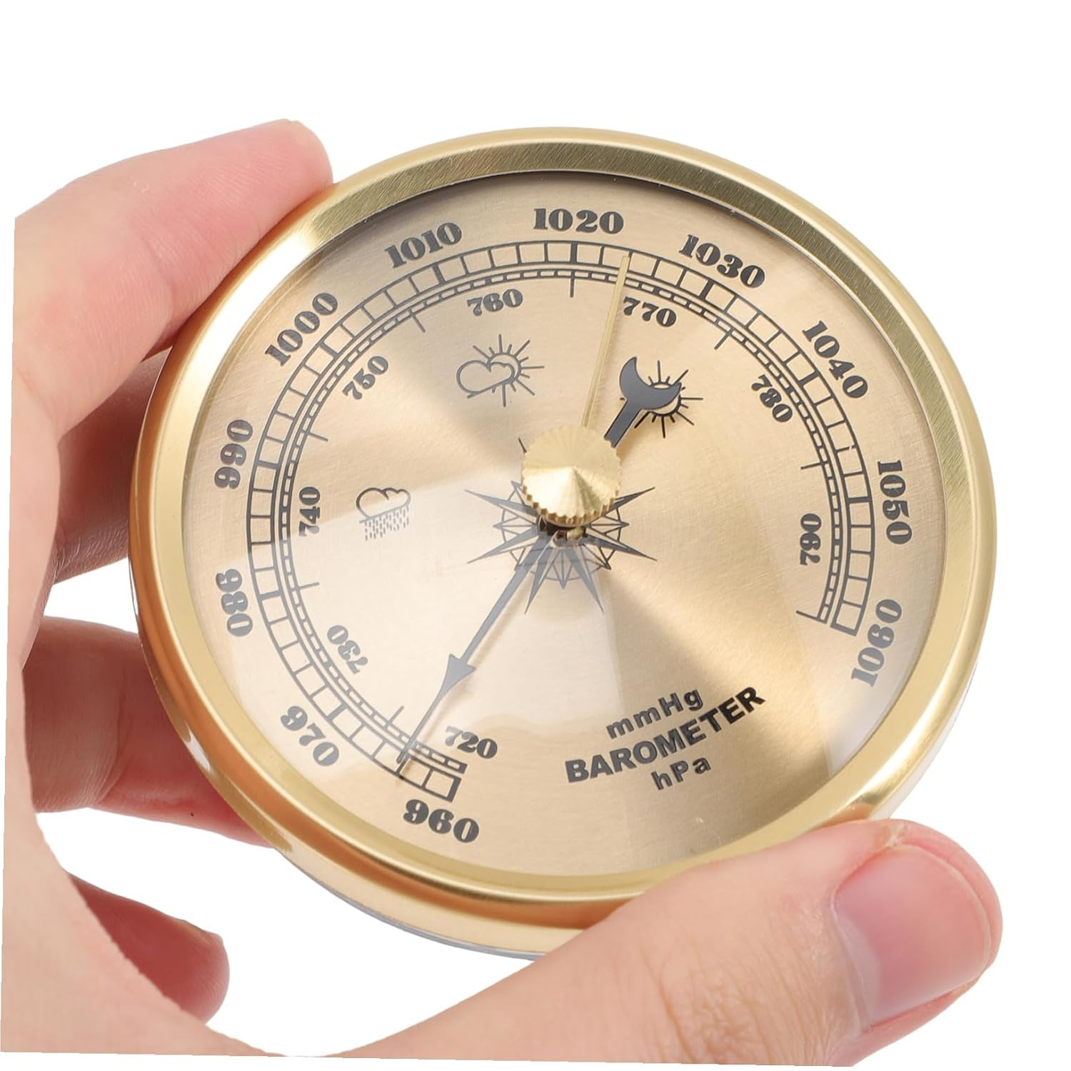 UKCOCO Multifunctional Dial Aneroid Barometer and Indoor Thermometer for Home Use Adjustable Calibration Weather Station Hygrometer Hanging Design image number 6