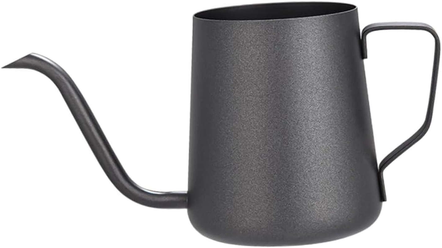 Hoement Stainless Steel Pot Espresso Pot Home Supply Hand Brew Coffee Maker Long Spout for Coffee Kettle and Daily Use