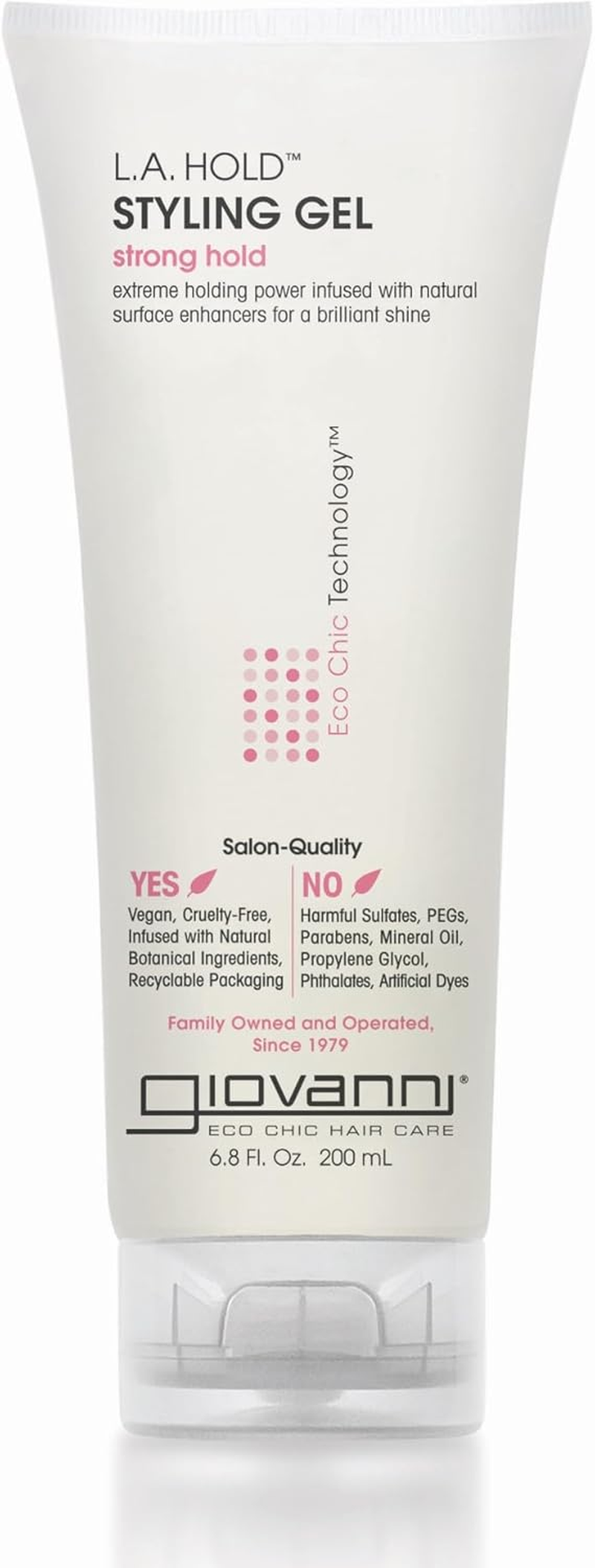 Giovanni L.A. Natural Styling Gel Strong Hold 6.8 Fl Oz (1-Unit) image number 2