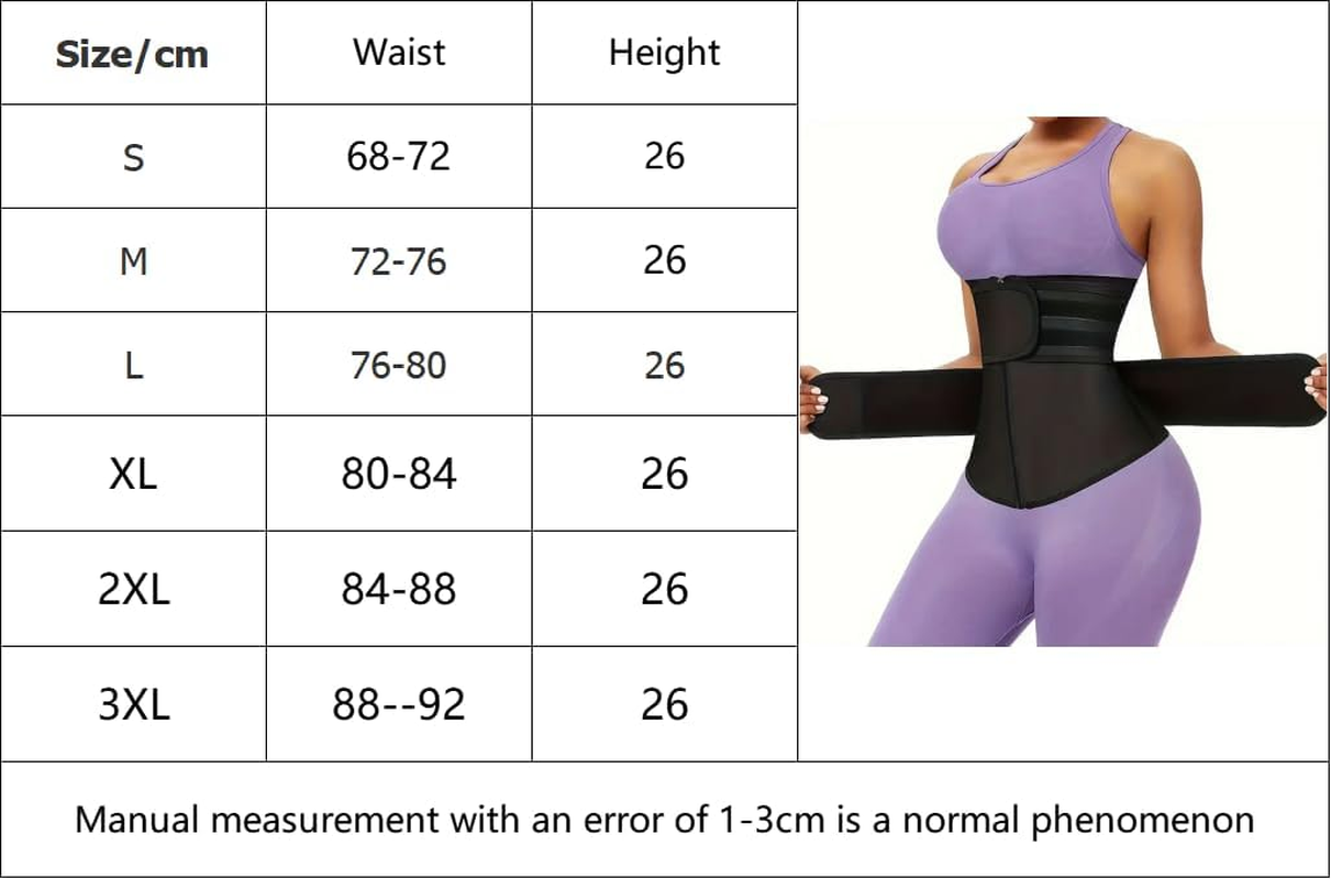 Waist Trainer Sauna Corset Sweat Belt for Women, Compression Girdle, Cincher Band, Workout Fitness Back Support image number 5