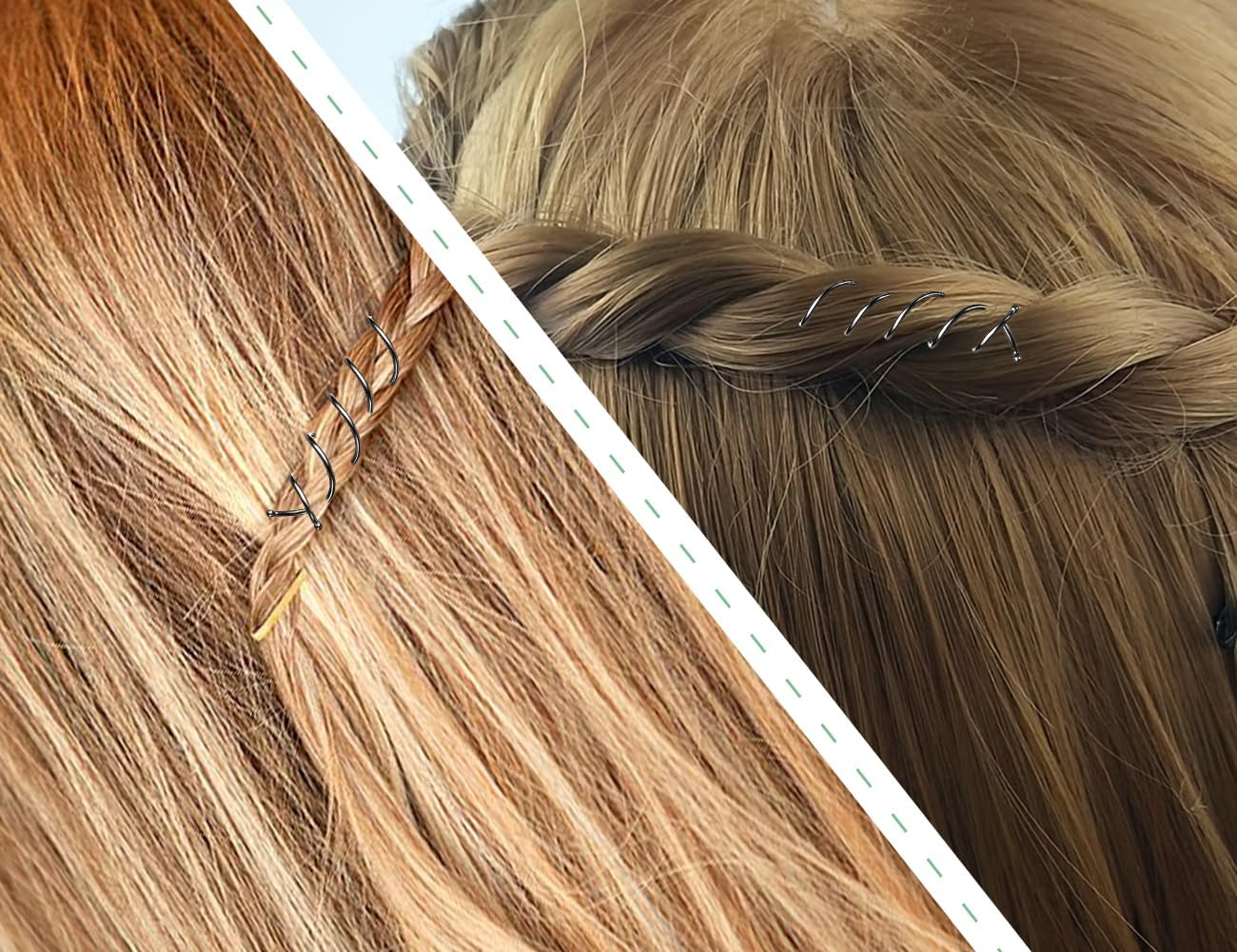 AOYEGIC Pack of 15 Spiral Hair Clips, Bun Hairpin, Used for Girls, Children, Hairdressers, Women, Home, Office, School, Birthday, Party, Anniversary (Black) image number 3