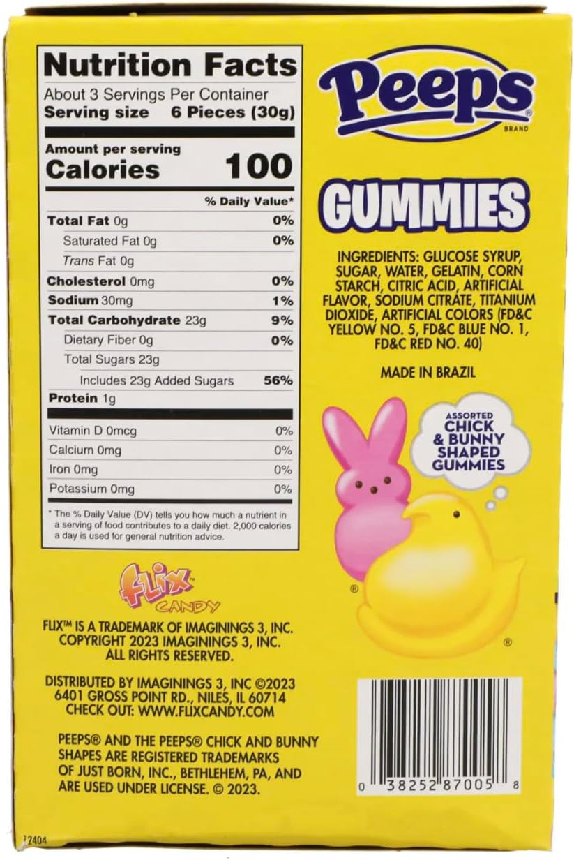 Easter Peeps Marshmallow (3 Oz - Pack of 2, Gummies Marshmallow Flavored) image number 3