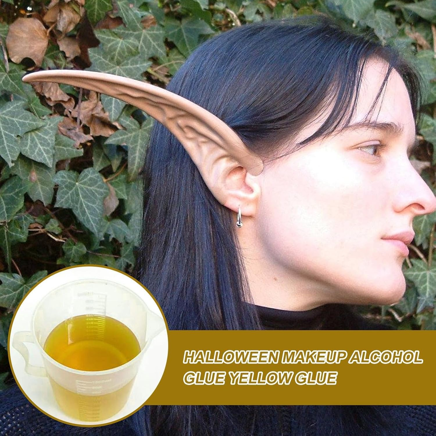 Makeup Spirit Gum | High Simulation Makeup Glue for Fake Beard,Spirit Gum Cosmetic Glue for Halloween Costumes Accessories, for Masquerades, Cosplay, Haunted Houses, Halloween Parties Jmedic image number 6