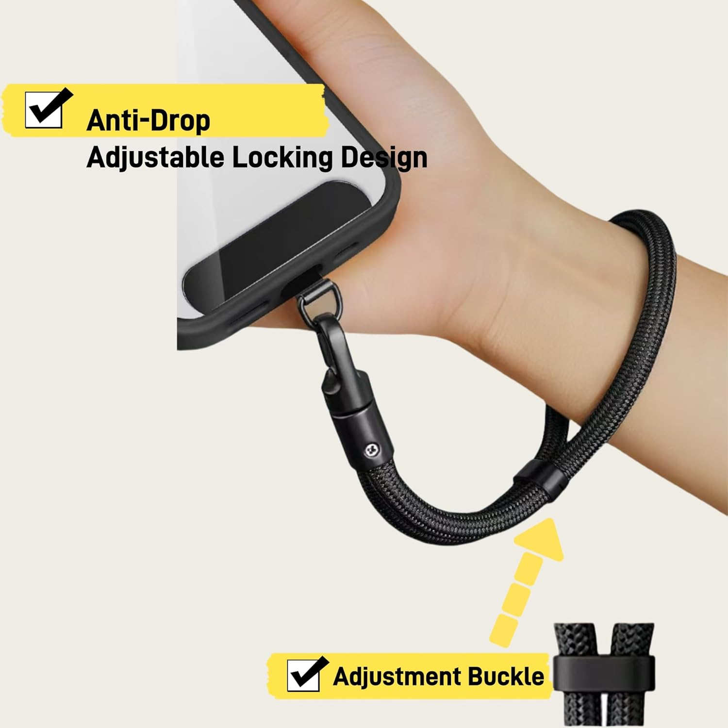 Hand Cell Phone Wrist Strap,Premium Adjustable Universal Multifuctional Mobile Phone Lanyards