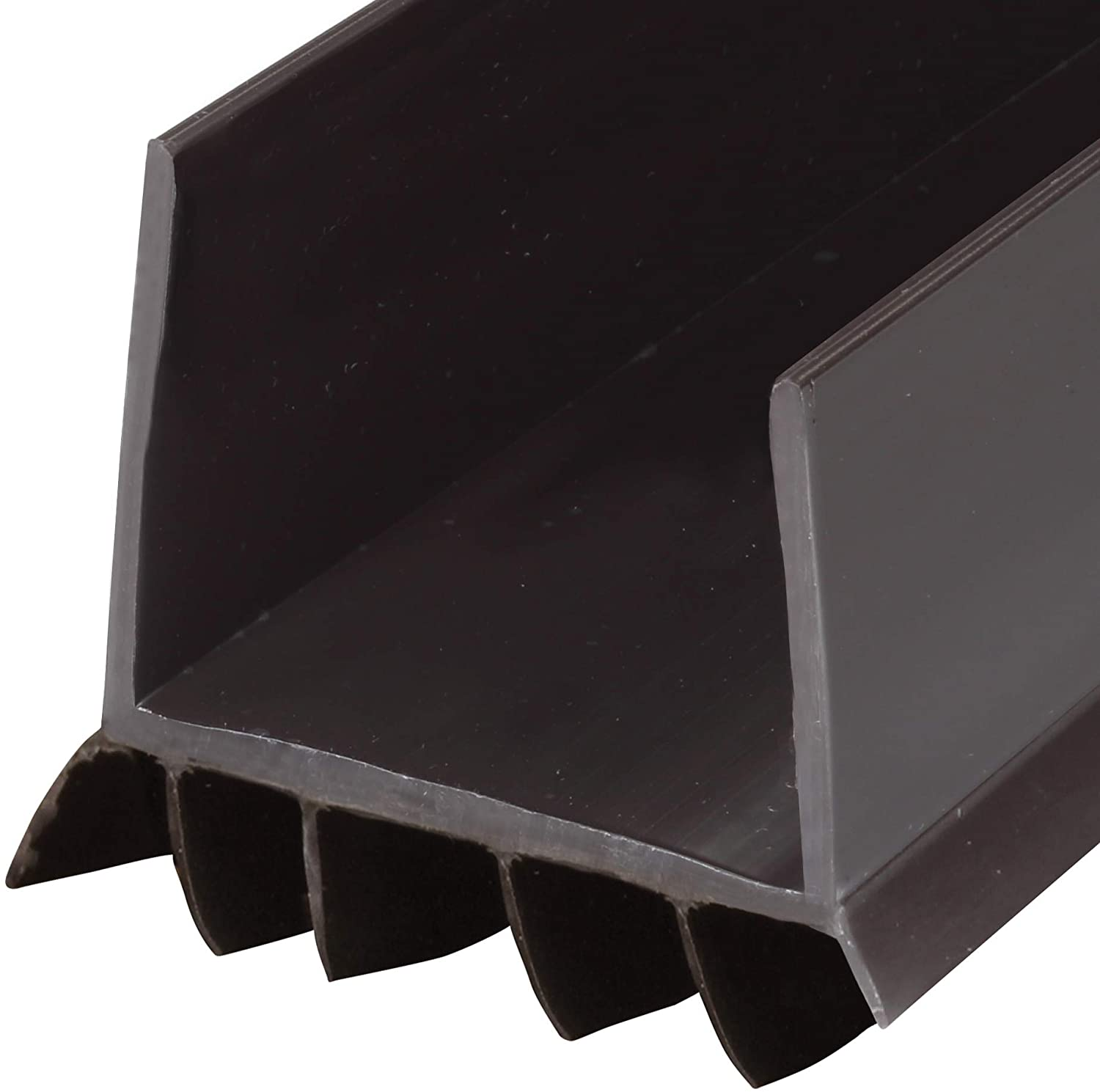 M-D Building Products 43337 36 In. Brown Vinyl Cinch&reg; U-Shape Slide-On under Door Seal image number 2