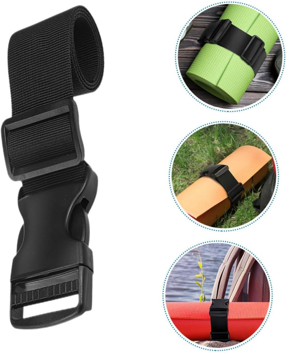 NULYLU 4Pcs Nylon Buckle Straps Adjustable Luggage Belts Travel Accessories Backpack Replacement Straps Outdoor Suitcase Tie-Downs 3Cm X 100Cm image number 4