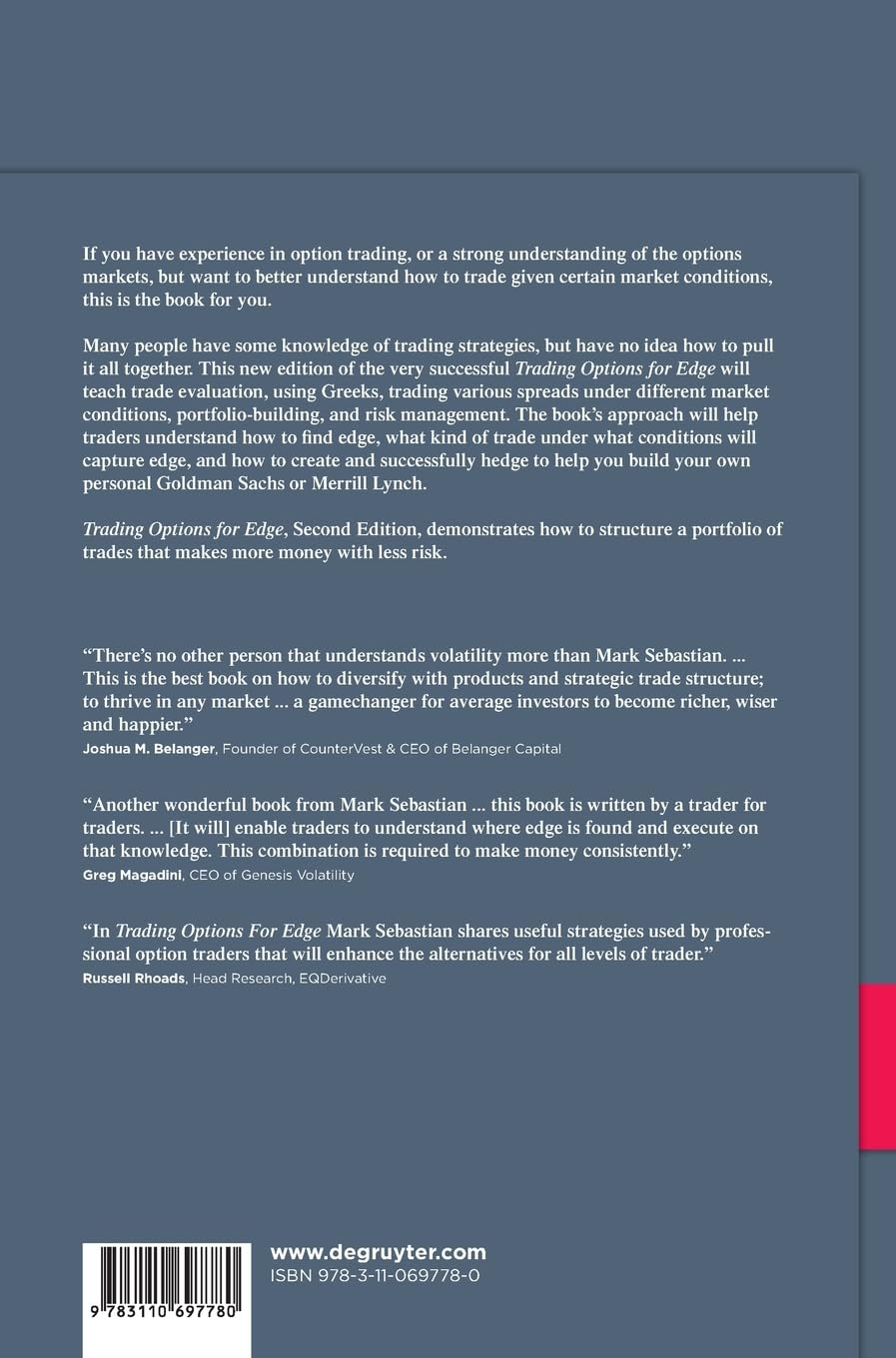 Trading Options for Edge: a Professional Guide to Volatility Trading