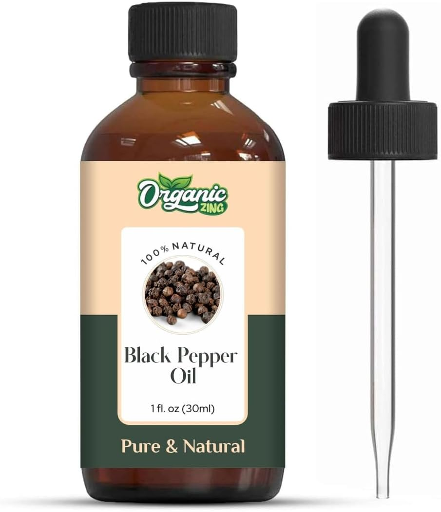 Organic Zing Black Pepper (Piper Nigrum) Oil | Pure & Natural Essential Oil for Skincare and Hair Care - 30Ml/1.01Fl Oz image number 3