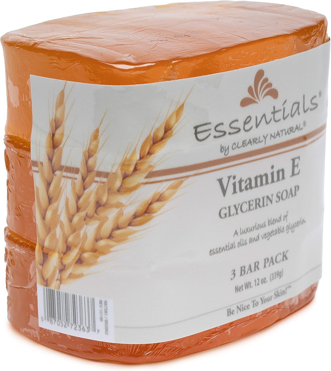 Clearly Natural Glycerine Bar Soap, Vitamin E, 3 Count image number 1