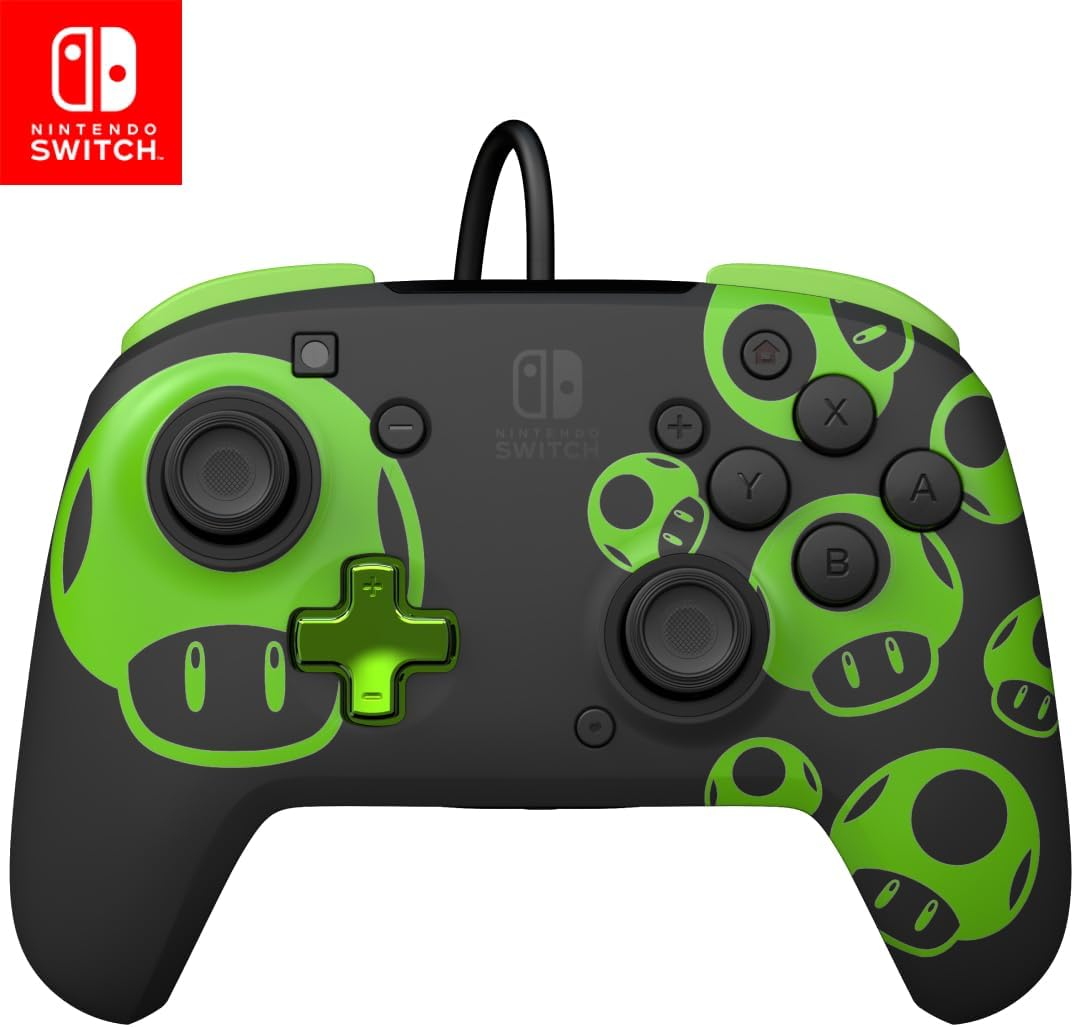 PDP NSW Rematch Wired Controller for Nintendo Switch - 1-UP Glow