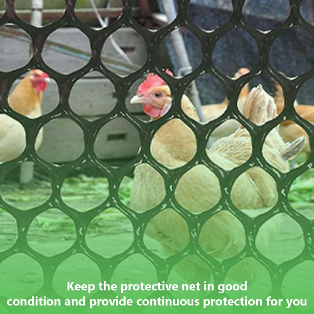 Multi-Purpose Plastic Mesh Fencing, Garden Barrier Netting, DIY Fence Material, Durable & Flexible for Fencing & Protection (Black) image number 4