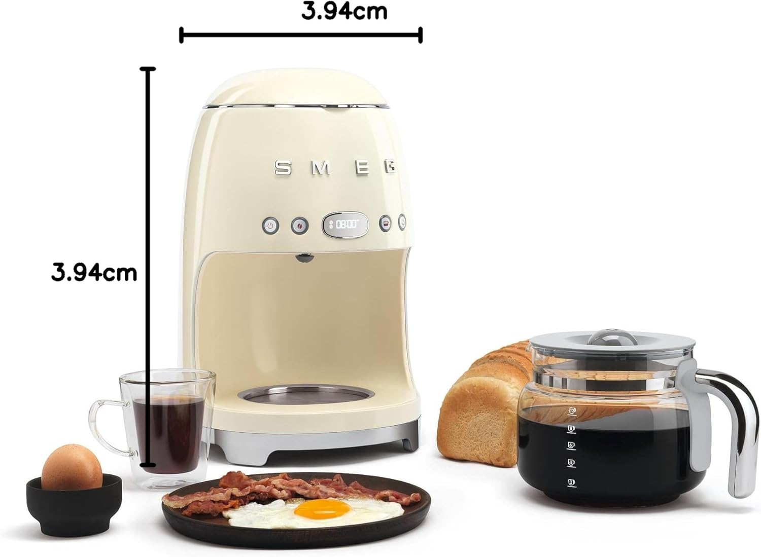 Smeg 50'S Retro Drip Coffee Glass Carafe image number 3