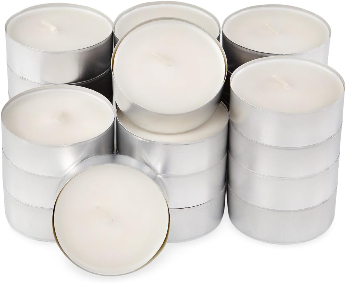 IKEA GLIMMA Maxi Tea Lights Unscented (Pack of 24) image number 1