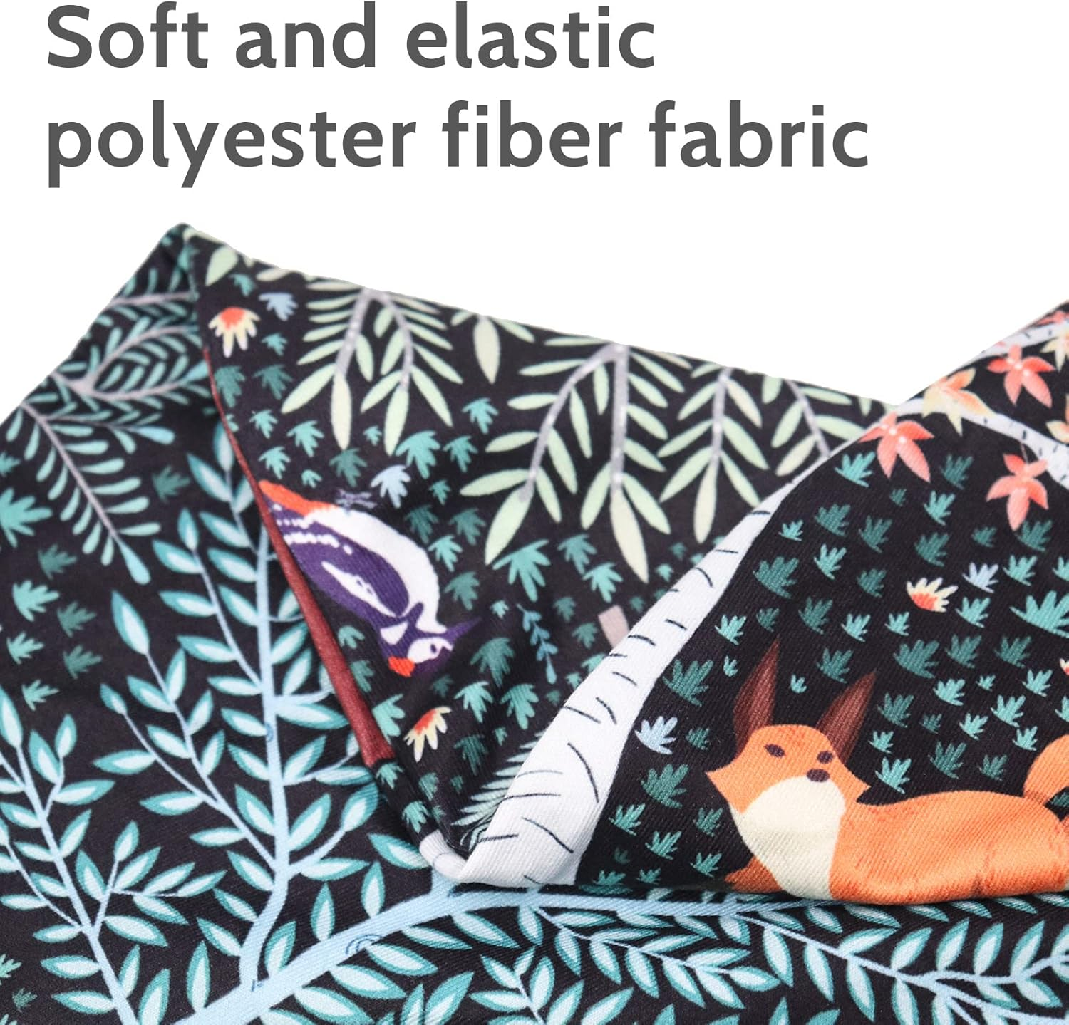 Baby Nursing Pillow Cover, Woodland Breastfeeding Pillow Slipcover Girls Boys, Nursing Pillow Case for Newborn, Soft Fabric Fits Snug on Infant, Washable and Breathable, Animals - Moon Star image number 5