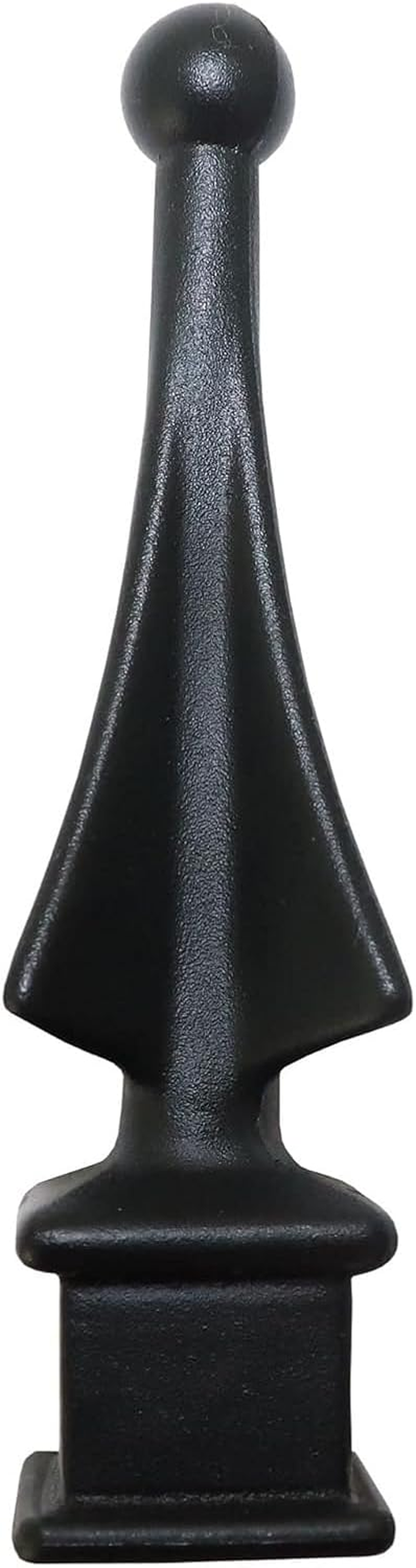 3/4" Black Plastic Four-Sided Spire Wing Tip Finial Fence Topper for Iron Picket Fence (50, 3/4") image number 2