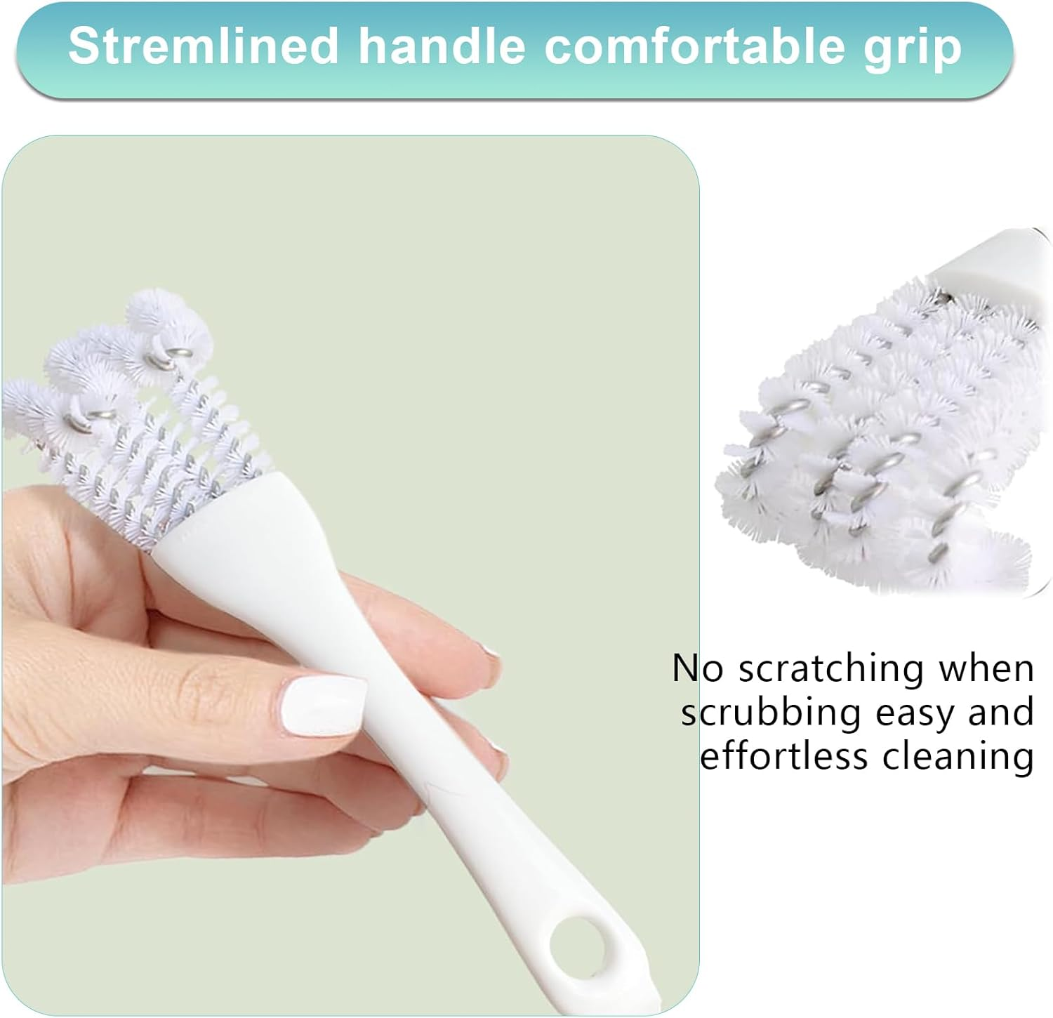 Kicder Bird Cage Cleaner with Long Handle & Shovel &ndash; Easy Bird Droppings Removal Brush for Parrot & Pet Cages & Bird Perch &ndash; Durable Cage Cleaning Tool & Accessory