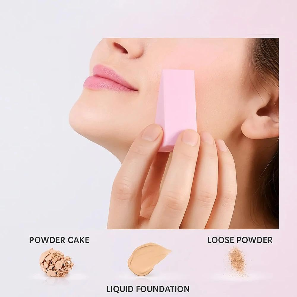 96Pcs Triangle Makeup Sponge Set, Soft Powder Puff Foundation Sponge Wedge for Face Blending, Latex-Free Cosmetic Sponges, Multi-Color Beauty Sponges by Ruibex image number 1