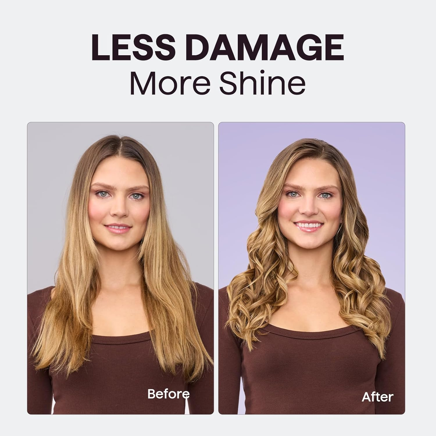 Wavytalk 5 in 1 Curling Wand Set, Multi Hair Curler Set with Thermal Brush and 4 Interchangeable Ceramic Curling Tongs(13-32 Mm), Instant Heat up Curling Iron, Rose Gold