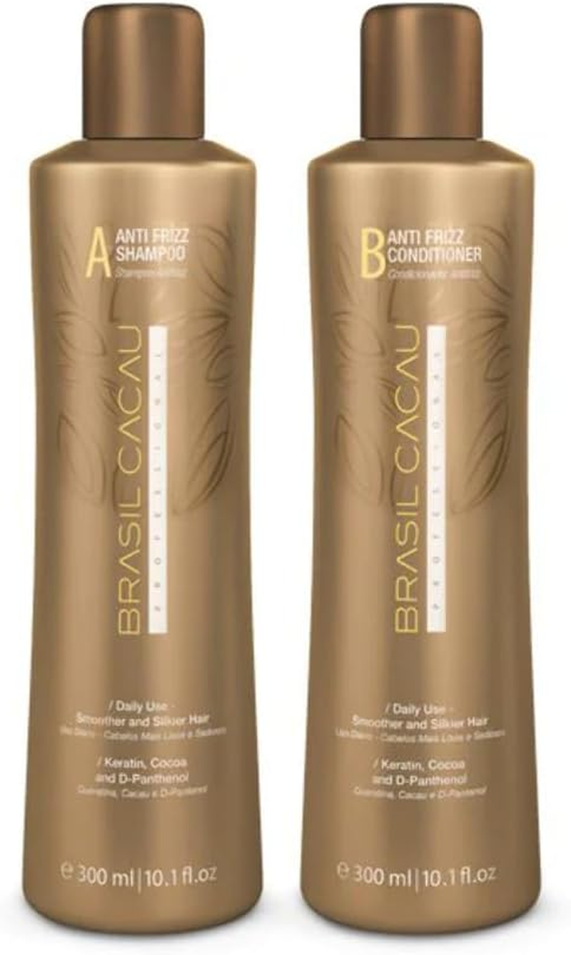 Brasil Cacau anti Frizz Shampoo & Conditioner 300 Ml, Pack of 2