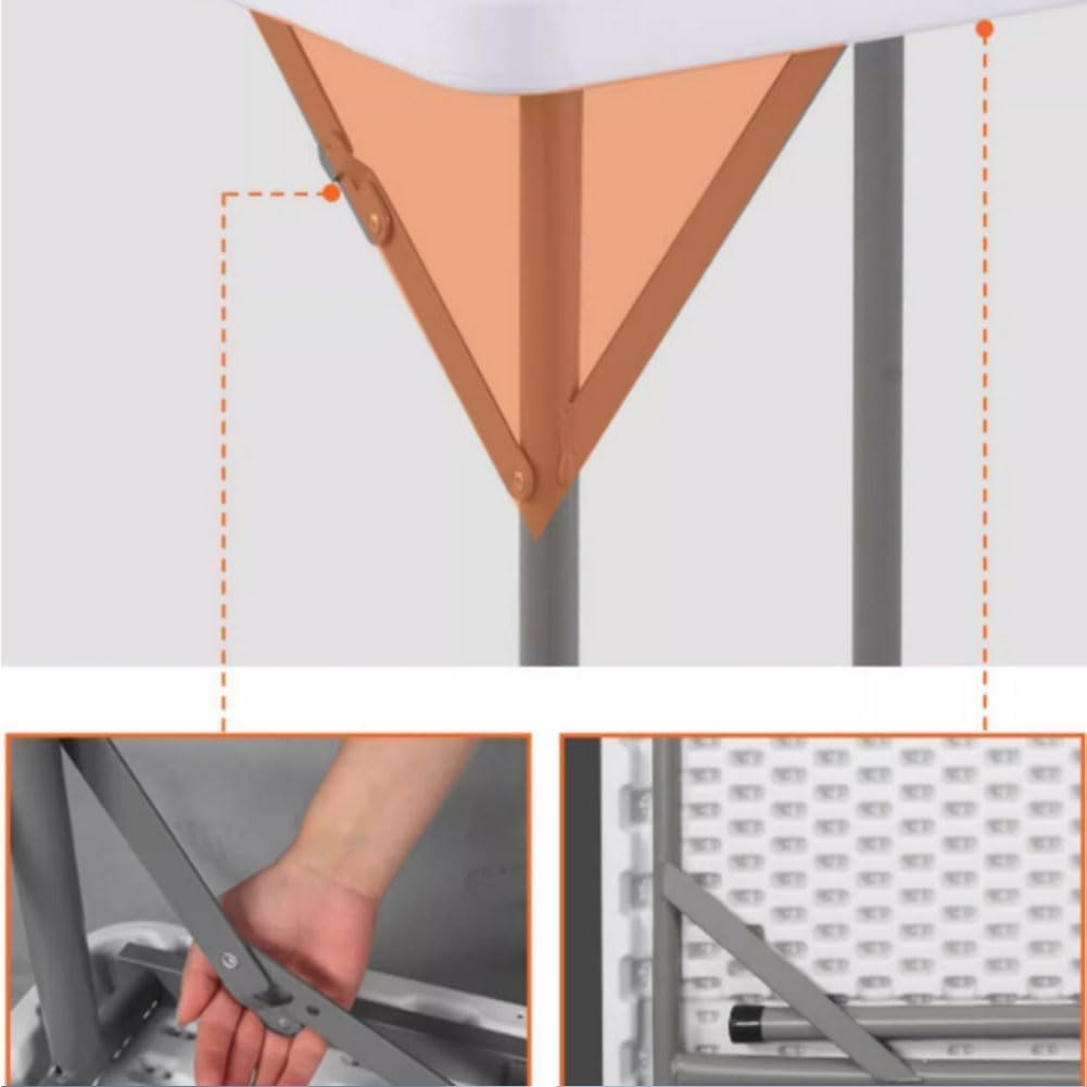 MINYII Mahjong Table with Adults, 35&rdquo; Square Folding Card Table W/Wear Resistant PVC Desktop, 4 Cup Holders & 4 Chip Grooves, Foldable Mahjong Table for Adults Table Games, Domino Game, Camping image number 3