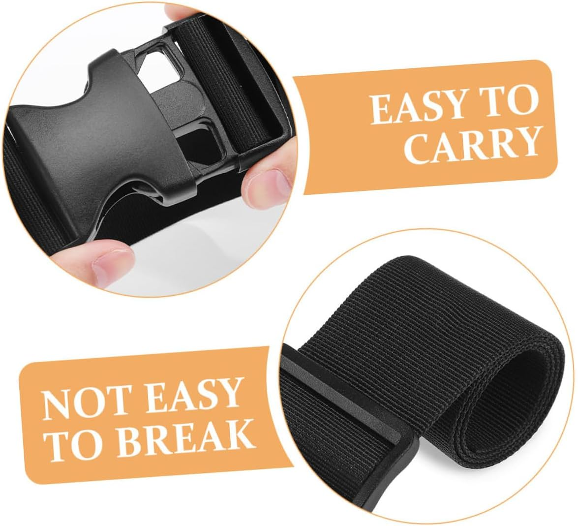 Hohopeti 2Pcs Adjustable Luggage Straps High-Strength Buckle Travel Belt for Suitcases Backpacks Outdoor Packing Security Gear image number 5