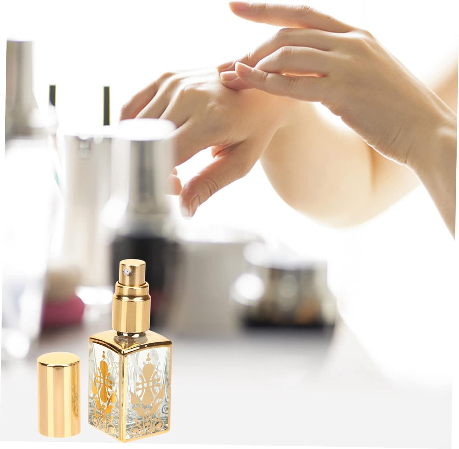 5Pcs Travel Perfume Bottles Refillable Bottles Spray Atomizer Essential Oil Holders for Storage image number 5