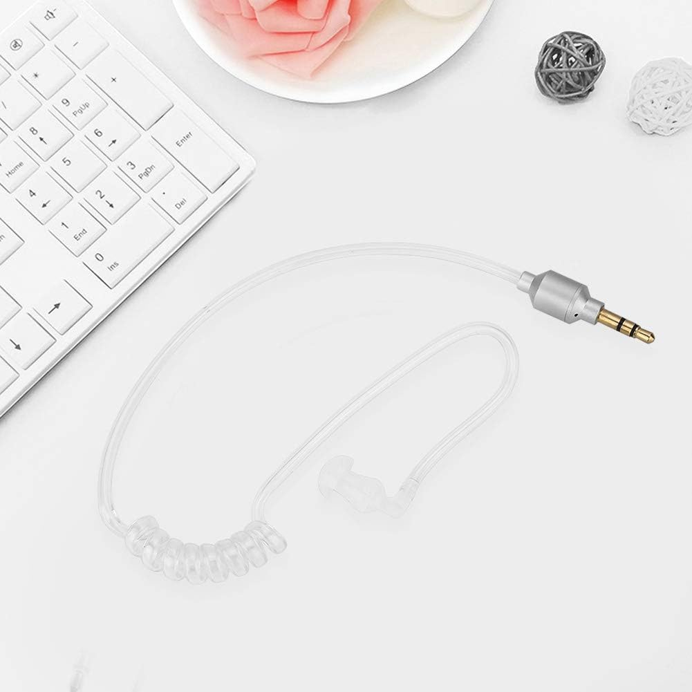RIZGHWOY Monaural Headset, anti Radiation Earphone with Air Tube, for Wireless, Device, 3.5Mm 3 Pole Plug image number 6