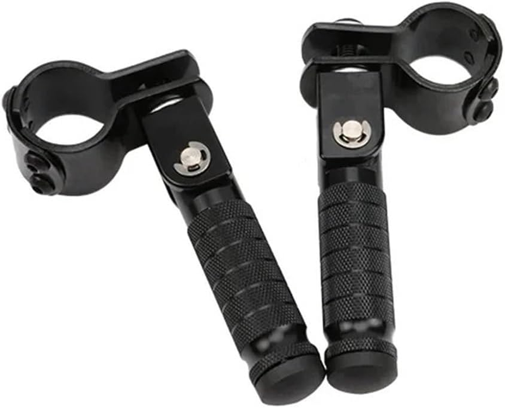 ALCON CNC 90-Degree Folding Pedals Aluminum Alloy 8Mm Pedal Motorcycles Parts Motorcycle Rearset Footrests Foot Rest Foot Pegs(Red)