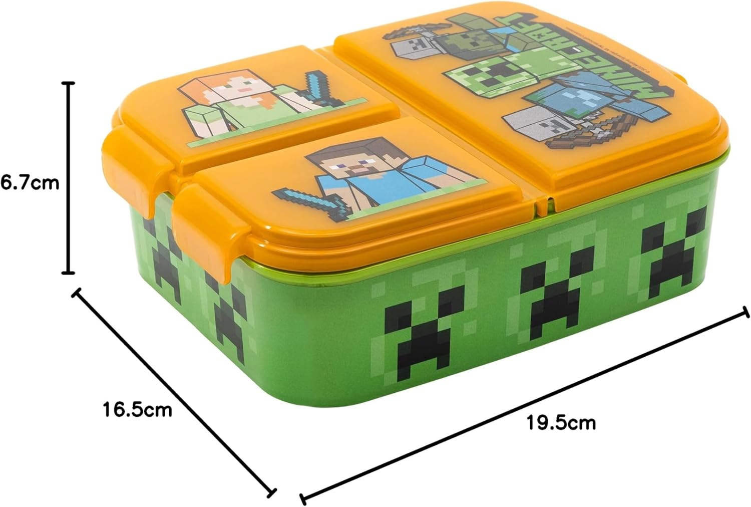 Stor |Multi Compartment Sandwich Box Minecraft image number 2