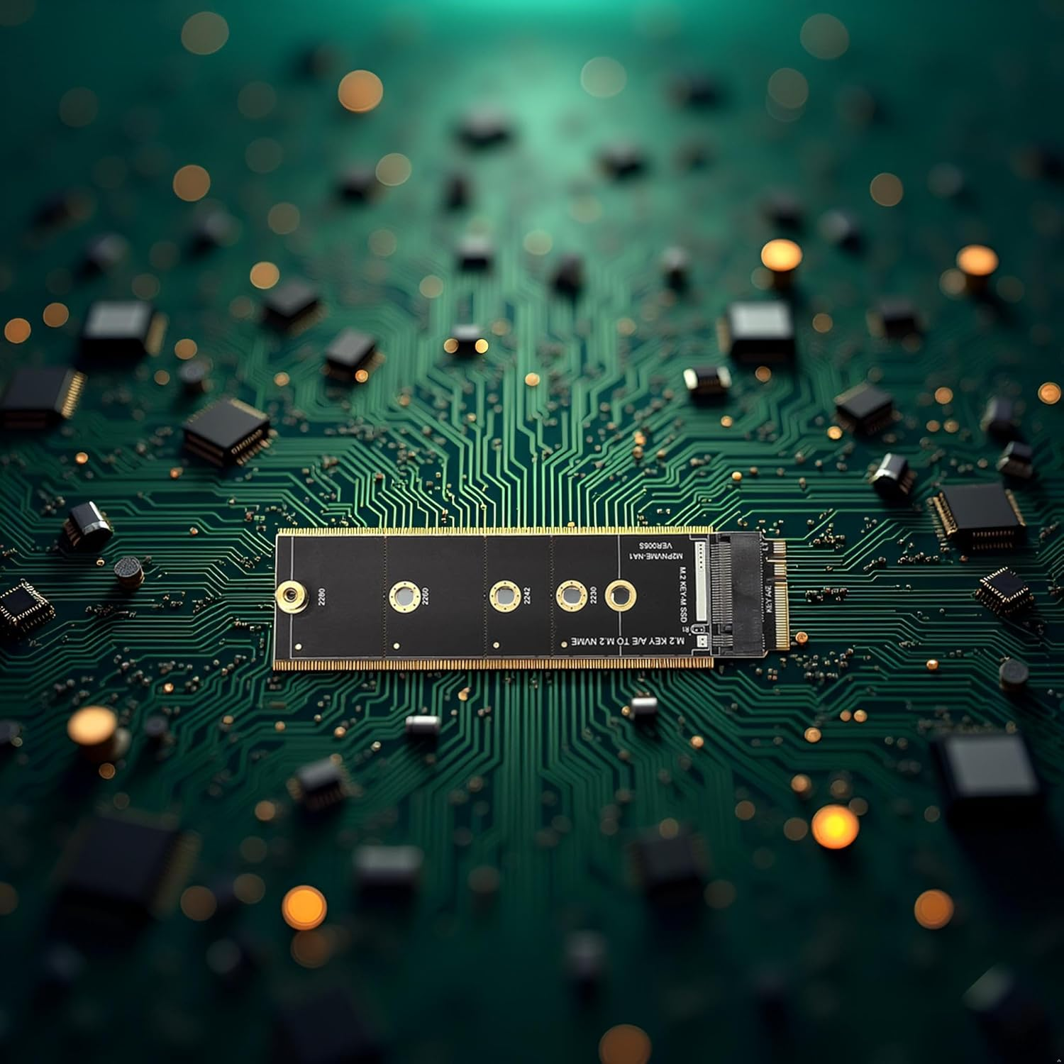 Wireless for M.2 A/E for Key Slot to for M.2 for M for Key Wifi Bluetooth-Compatible Adapter for Nvme PCI for Express M.2 Nvme Ssd Adapter Card M2 Key A-E to M2 NVME Adapter Converter Card To, 1 Piece image number 5