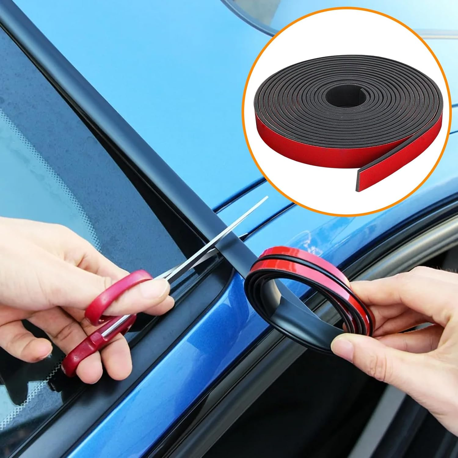 Rubber Adhesive Tape, Sheet Seal, Waterproof Anti-Slip Tape for Window Insulation and Sealing for Cars, Household, Industry image number 4