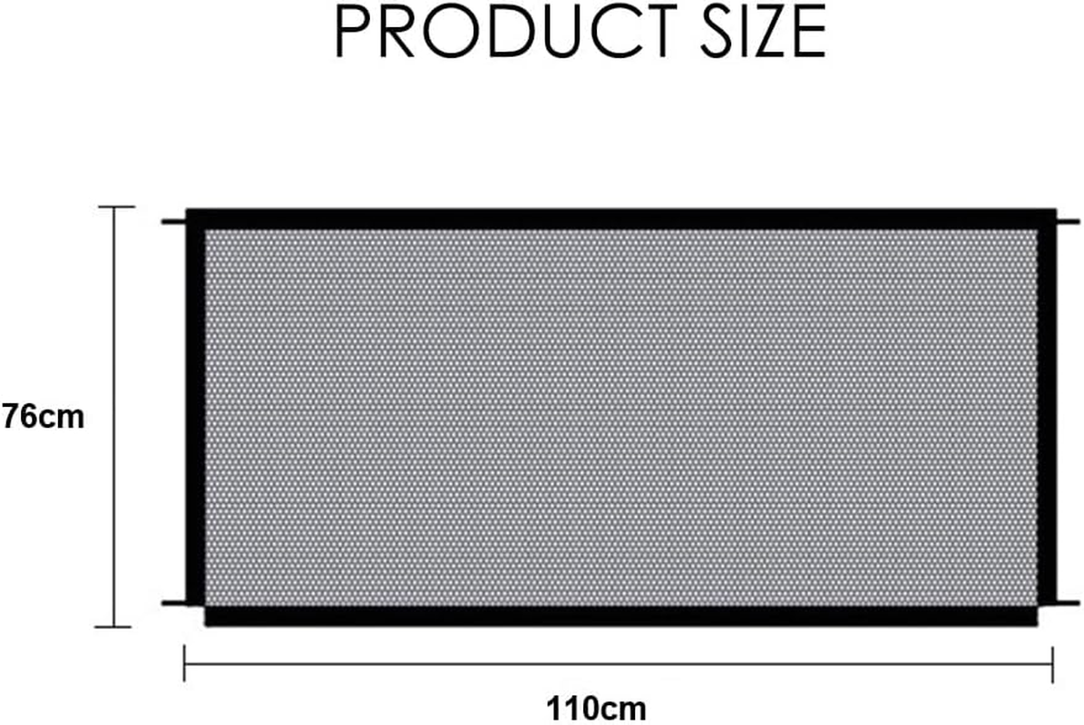 Extendable Stair Safety Gate for Baby, Cats and Dogs, Stair Safety Gate No Drilling, Child Safety Stairs, Dog Barriers, Mesh Grille for Doors, Hallways, Outdoor Use image number 2