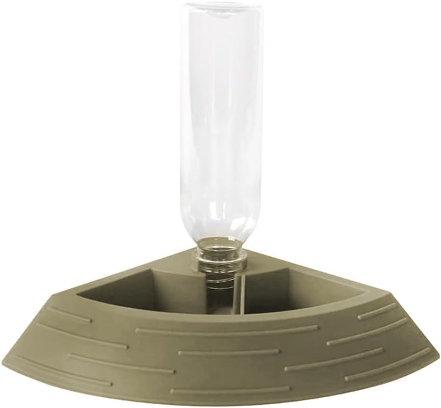 NUZAMAS Reptile Automatic Water Feeder Waterer Terrarium Corner Bowl Habitat Decor Turtle Food and Water Bowl for Frogs Spiders Amphibians Chameleon Gecko image number 2