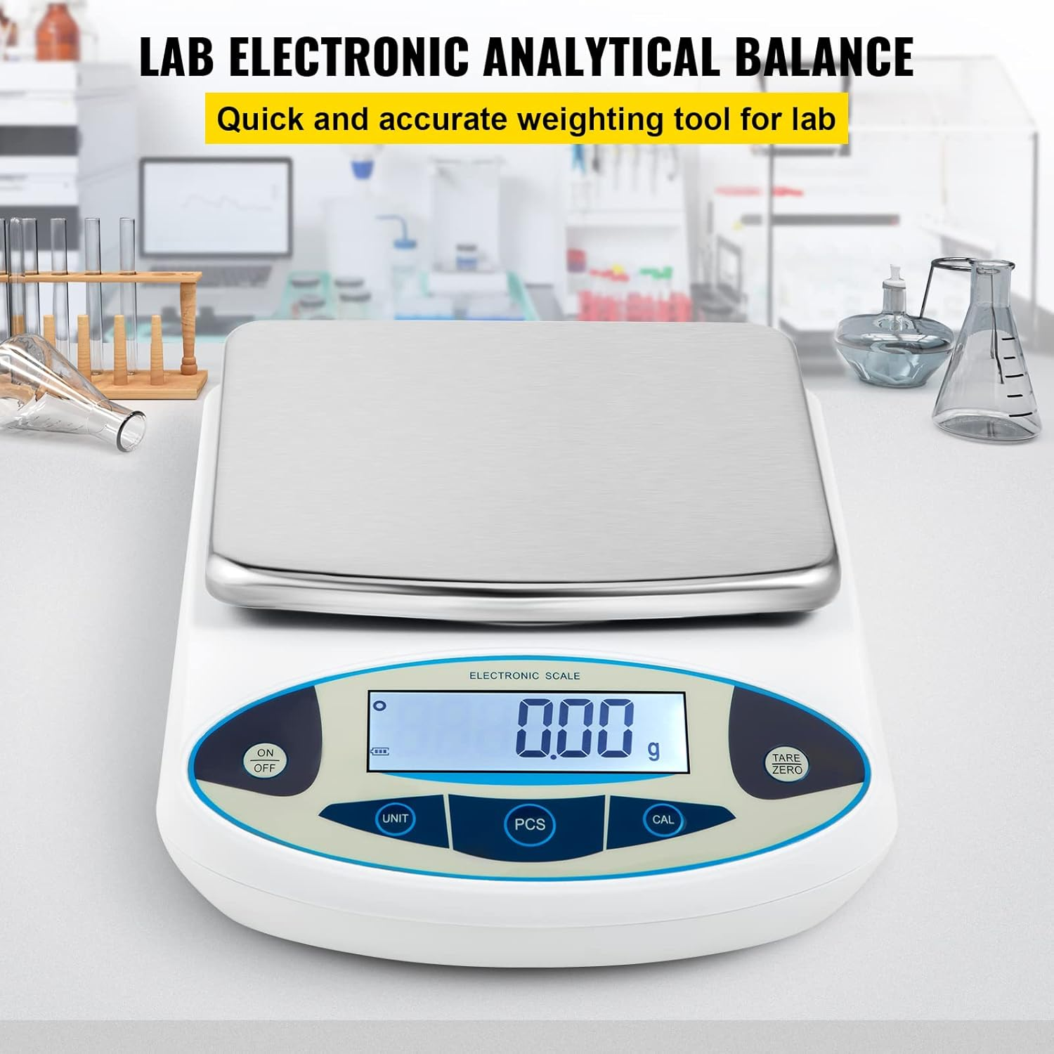 VEVOR Lab Analytical Balance Digital Precision Scale 5000Gx0.01G High Precision image number 4