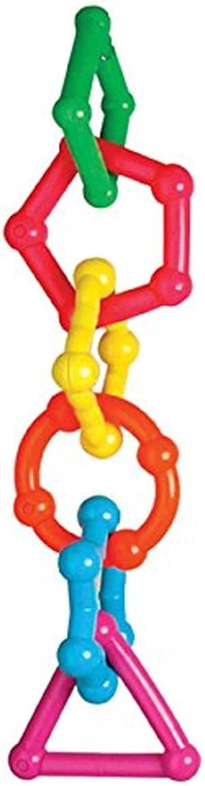 Rosewood Vinyl Parrot Toy Geometric Solid Chain