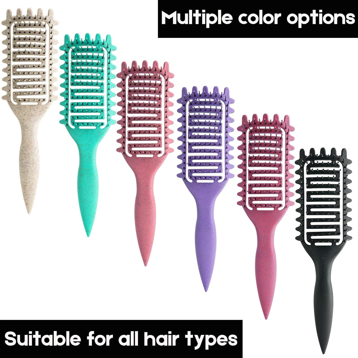 Curl Defining Brush,2024 Curly Hair Brush,Vented Hair Brush for Detangling, Shaping and Defining Curls for Women and Men Less Pulling (Green) - Beige image number 5