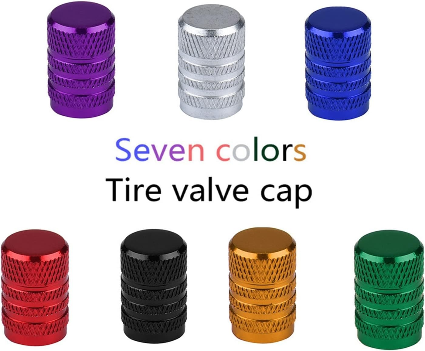 Car Tire Valve Stem Caps 4Pcs Bolt-In Aluminum Theftproof Valves Caps Car Wheel Tires Valves Tyre Stem Air Caps (Color : 17) image number 4