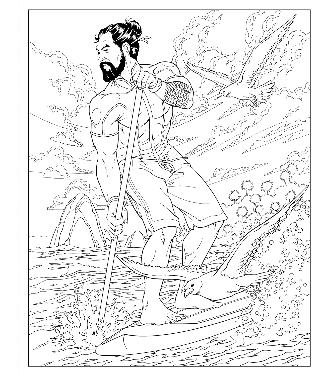 Crush and Color: Jason Momoa: a Coloring Book of Fantasies with an Epic Dreamboat
