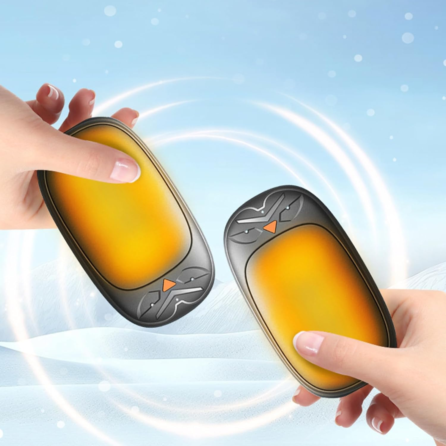 2 Pack Hand Warmer Rechargeable,Portable Electric Hand Warmers,Warmth Pocket Heater,3 Heat Settings,Fun Practical,2 in 1 Electric Hand Warmer for Winter Outdoor,Camping,Essentials,Gift image number 2