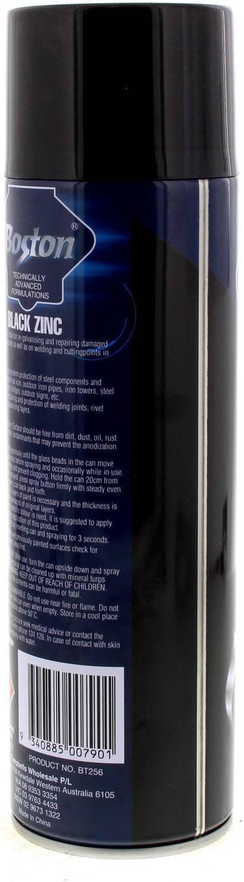 Boston Spray Paint 400 Gram Black Zinc image number 6