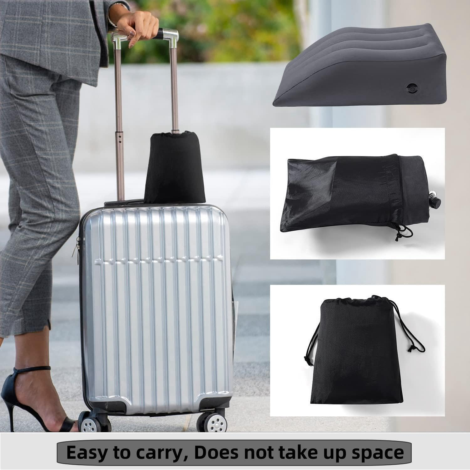 Leg Elevation Pillow,Inflatable Wedge Pillows,Comfort Leg Pillows for Sleeping,Improve Circulataion and Reduce Swelling,Improving Sleep Quality, Leg Wedge Pillows for after Aurgery,Foot,Ankle Recovery image number 1