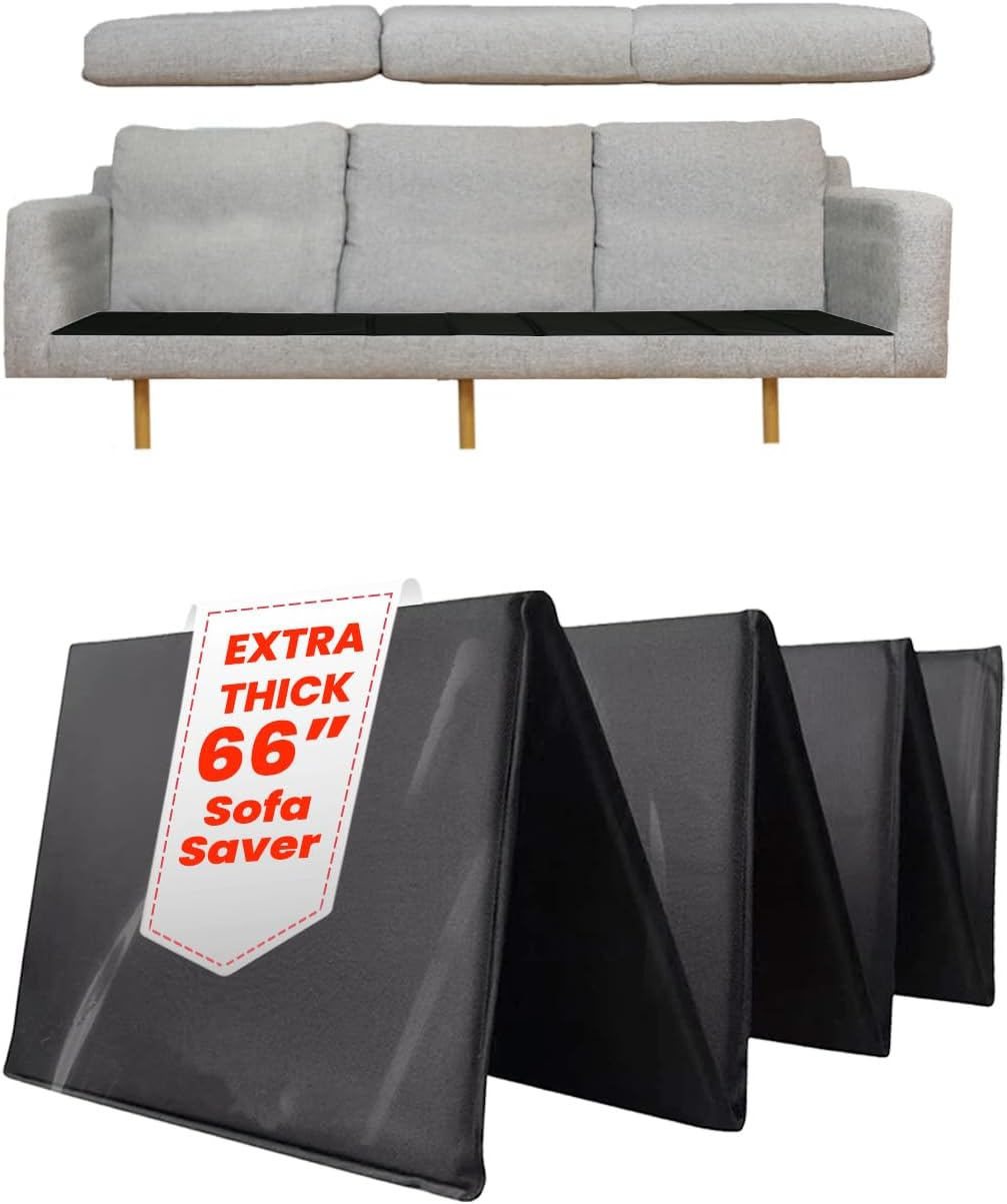 LAMINET Deluxe Extra Thick Sagging Furniture Cushion Support Insert| Seat Saver| New and Improved| Extend the Life of Your Sofa| 60% Thicker - Sofa - 17" L X 66" W image number 3
