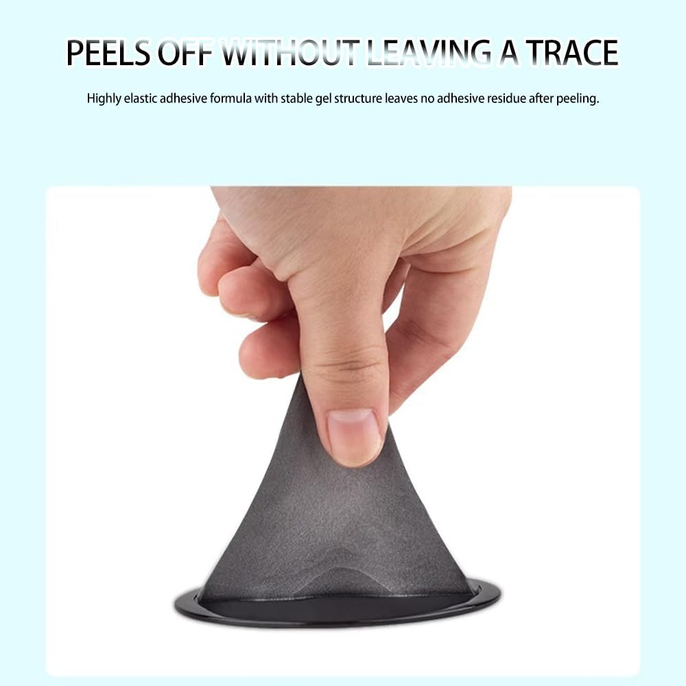 QISANKEE 6 PCS 3M Sticky Adhesive Pad Replacement for Dashboard/Dash Cam Suction Cup Mount, 80 Mm Circle Double Sided