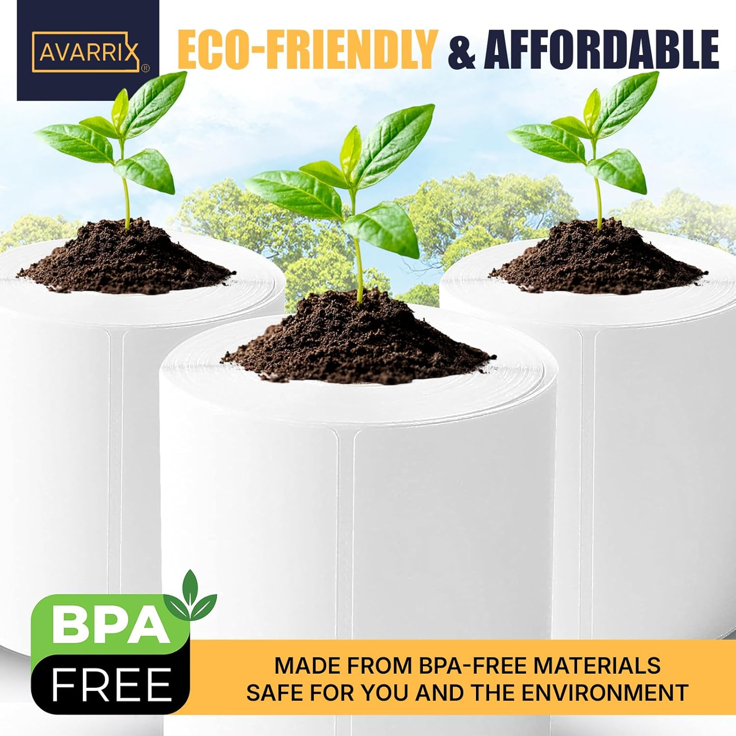 Avarrix Australia 4"X6" Thermal Shipping Labels 2 Pack, Direct Thermal, 220 Labels/Roll, Compatible with Dymo, Rollo, Zebra, Perforated, Permanent Adhesive, for Shipping, Logistics & E-Commerce image number 5