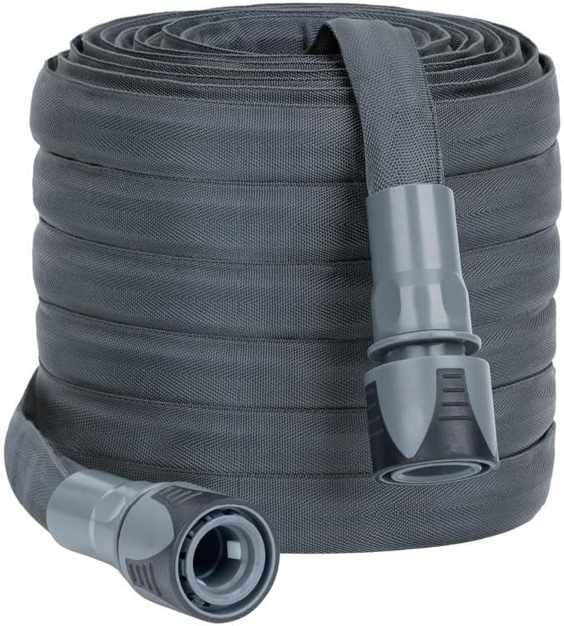 Garden Hose 15 M, Heavy Duty, Lightweight and Kink-Free Garden Flexible Water Hoses with Aluminum Fittings Non-Expanding for Outdoor Lawn