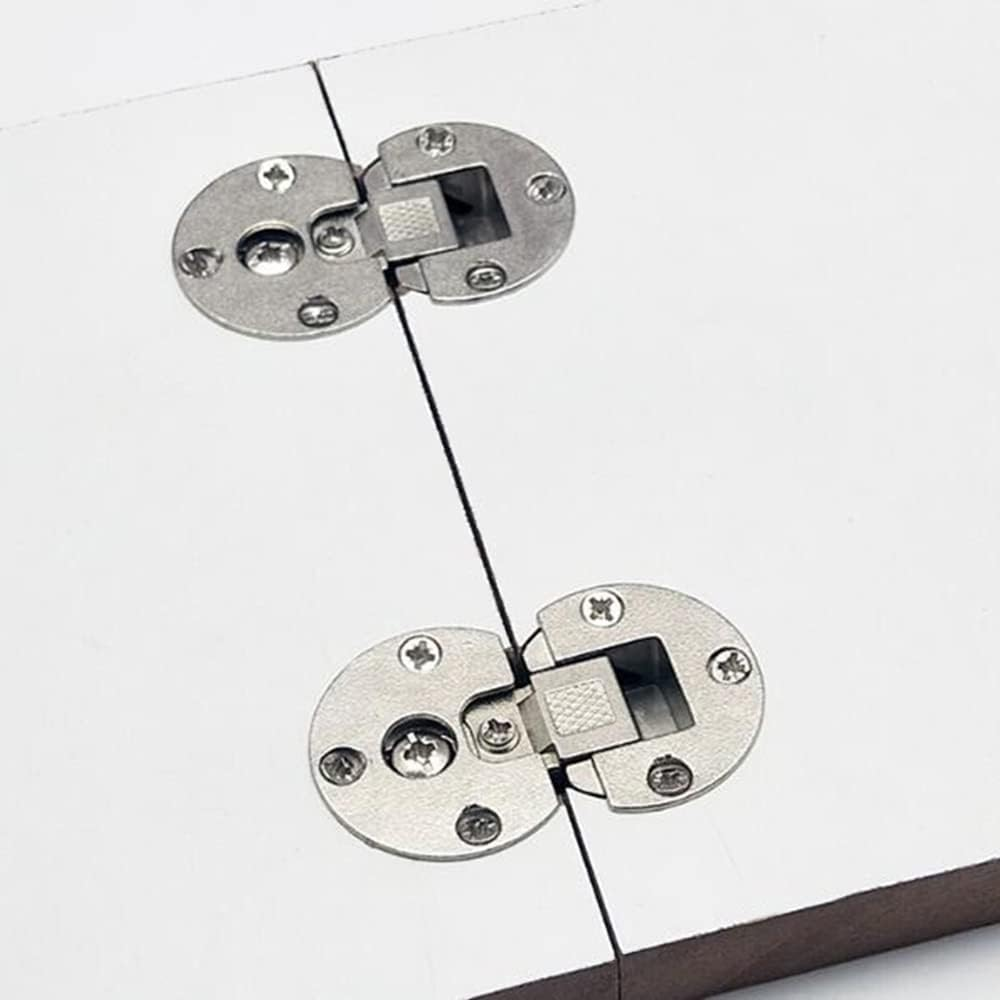 Kafenda 2-Piece 90 Degree Hinge Set - Drop Down, Double Cup Hidden Hinges for Cabinet Doors image number 1