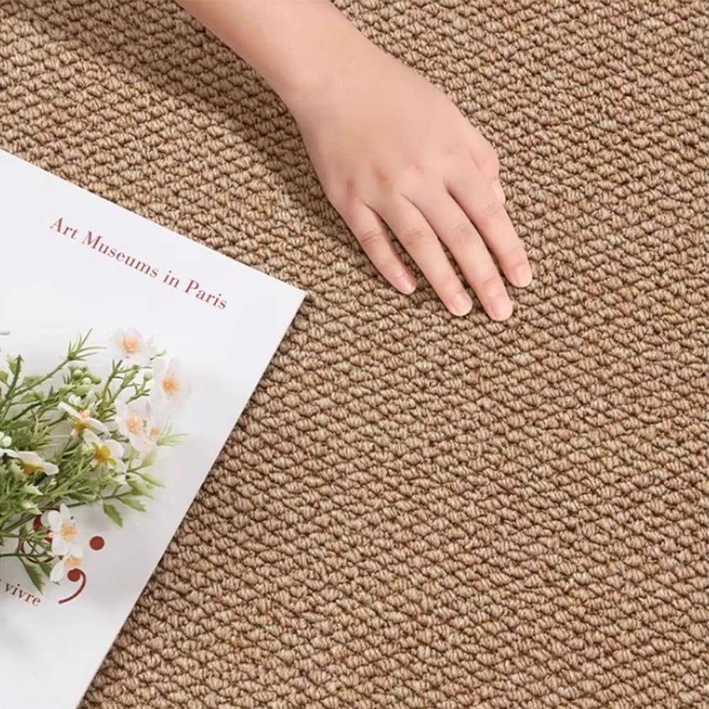 Office Chair Mat for Hardwood Floor, 120 X 90Cm, under Desk Rug for Rolling Computer Chair, anti Slip Floor Protector, Khaki