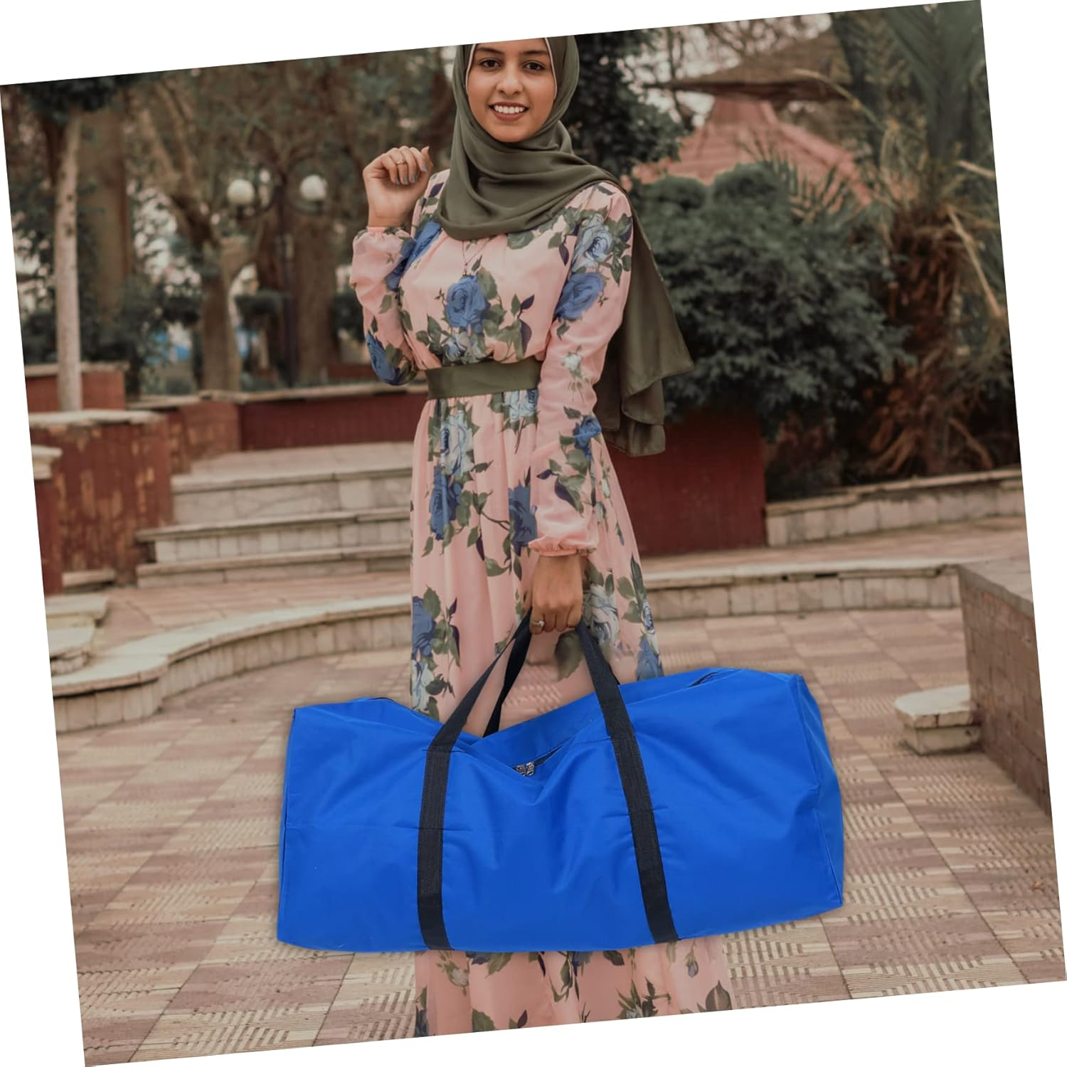 TOVINANNA Camping Storage Container Oxford Cloth Heavy Duty Zippered Bag for Tent Accessories Inflatable Boat and Kayak Easy Carrying Case for Outdoor Camping and Travel