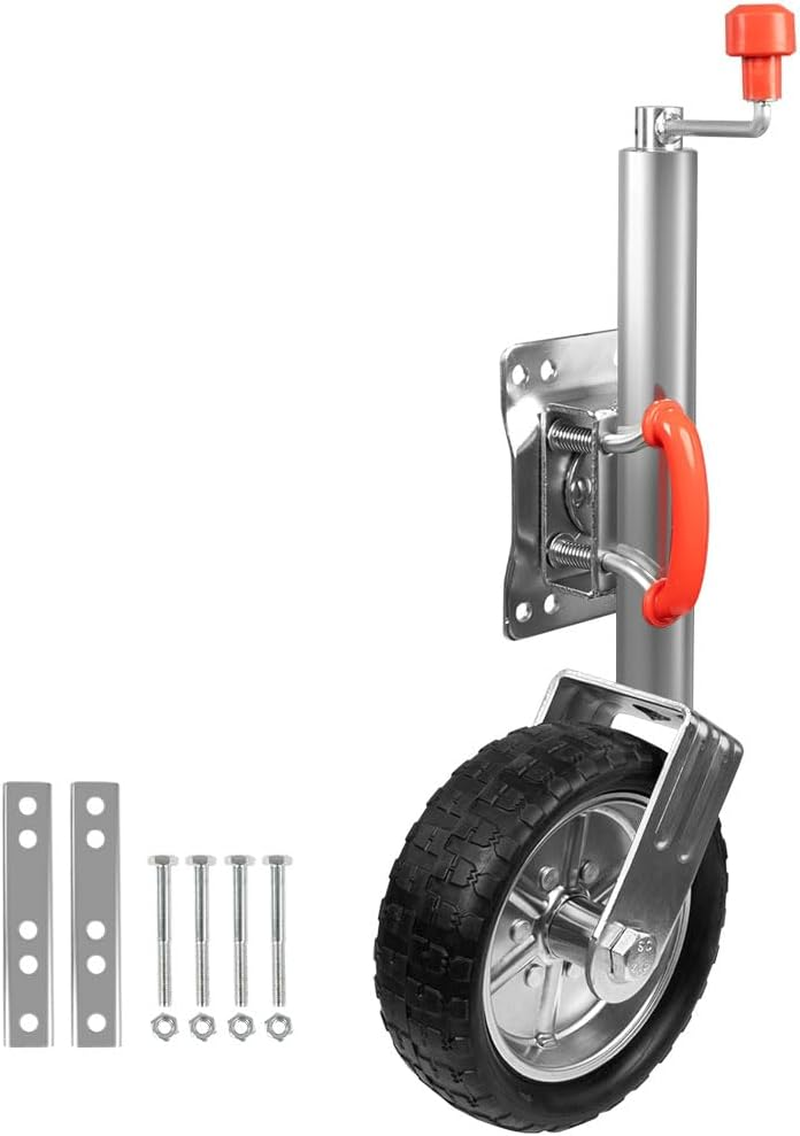 Manan Jockey Wheel 10''Inch Trailer Caravan Swing up Heavy Duty Solid 1000Kg Bolt On image number 4