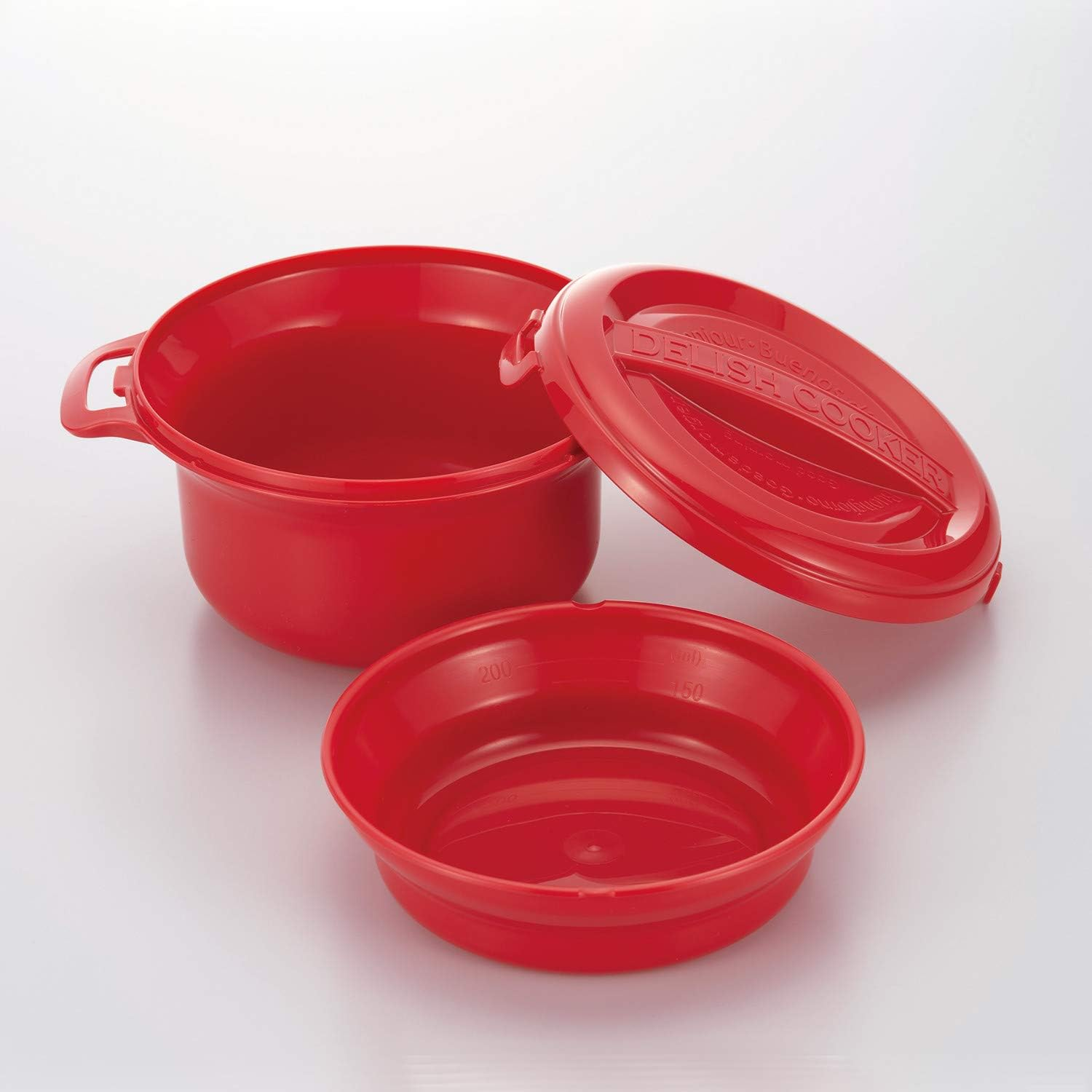 MI Creations KB-710 Morning Cooker, Microwave Cooker, 25.1 Fl Oz (740 Ml), Red image number 5